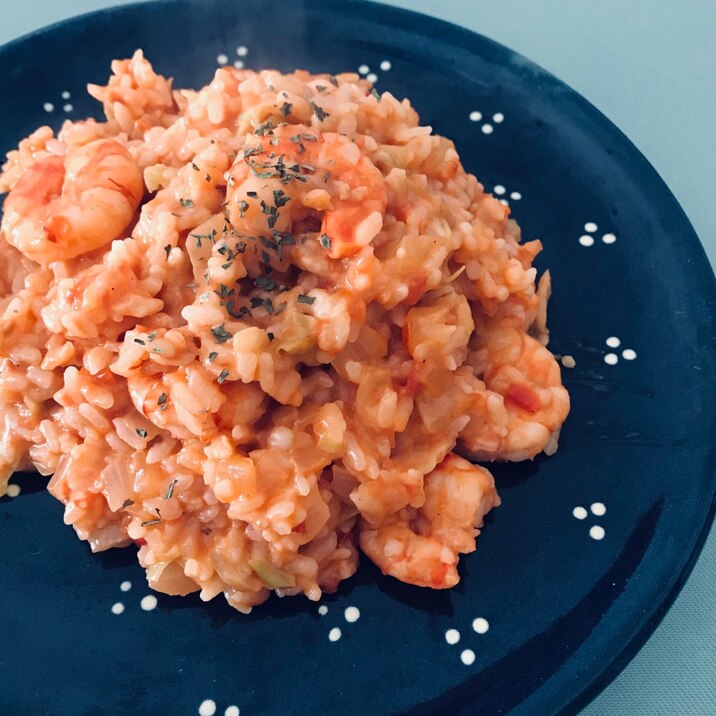 旨味たっぷり 海老のトマトクリームリゾット レシピ 作り方 By Nmkrm 楽天レシピ 旨味たっぷり 海老のトマトクリームリゾット レシピ 作り方 By Nmkrm 楽天レシピ